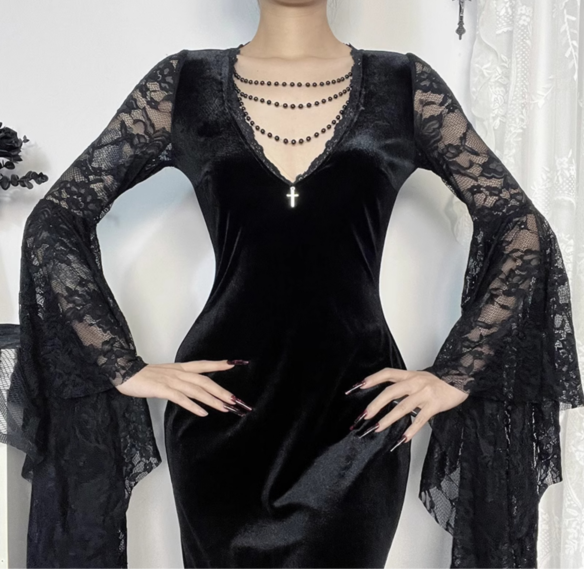 Rosary Lace Maxi Dress 6