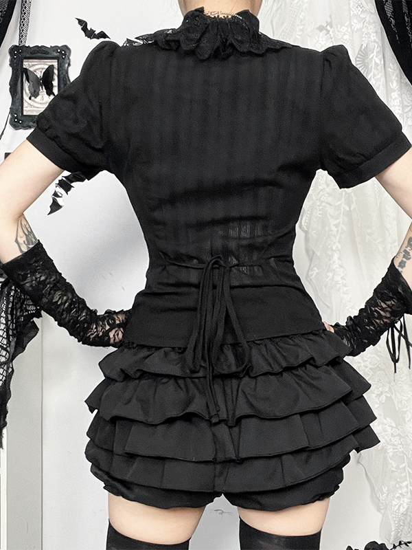 Ruffled High Neck Blouse 6