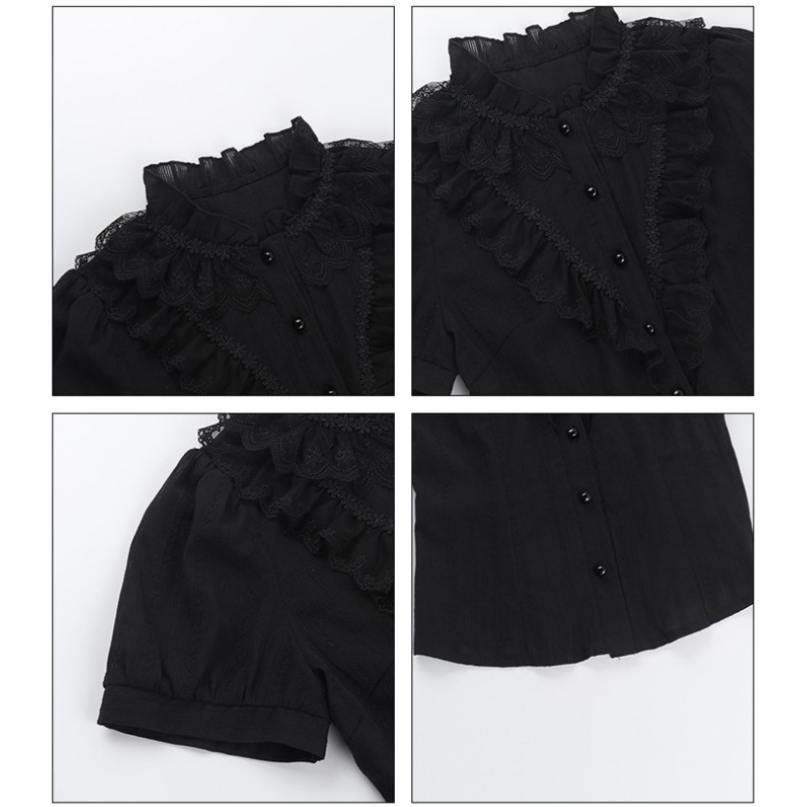 Ruffled High Neck Blouse 7