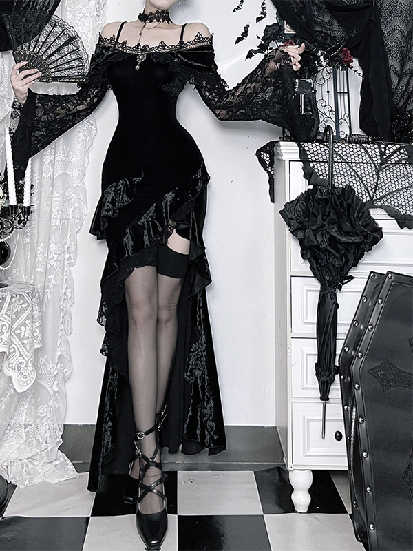 Ruffled Off-Shoulder Dress 2