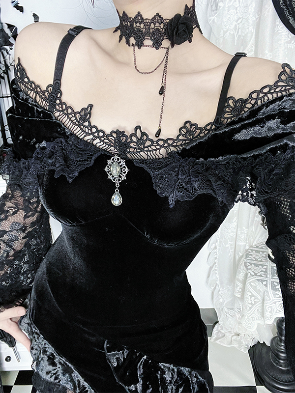 Ruffled Off-Shoulder Dress 4