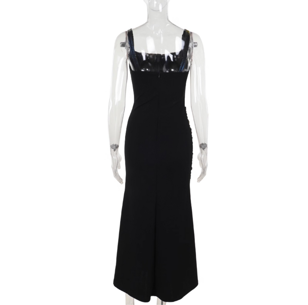 Shimmer Gothic Maxi Dress 11