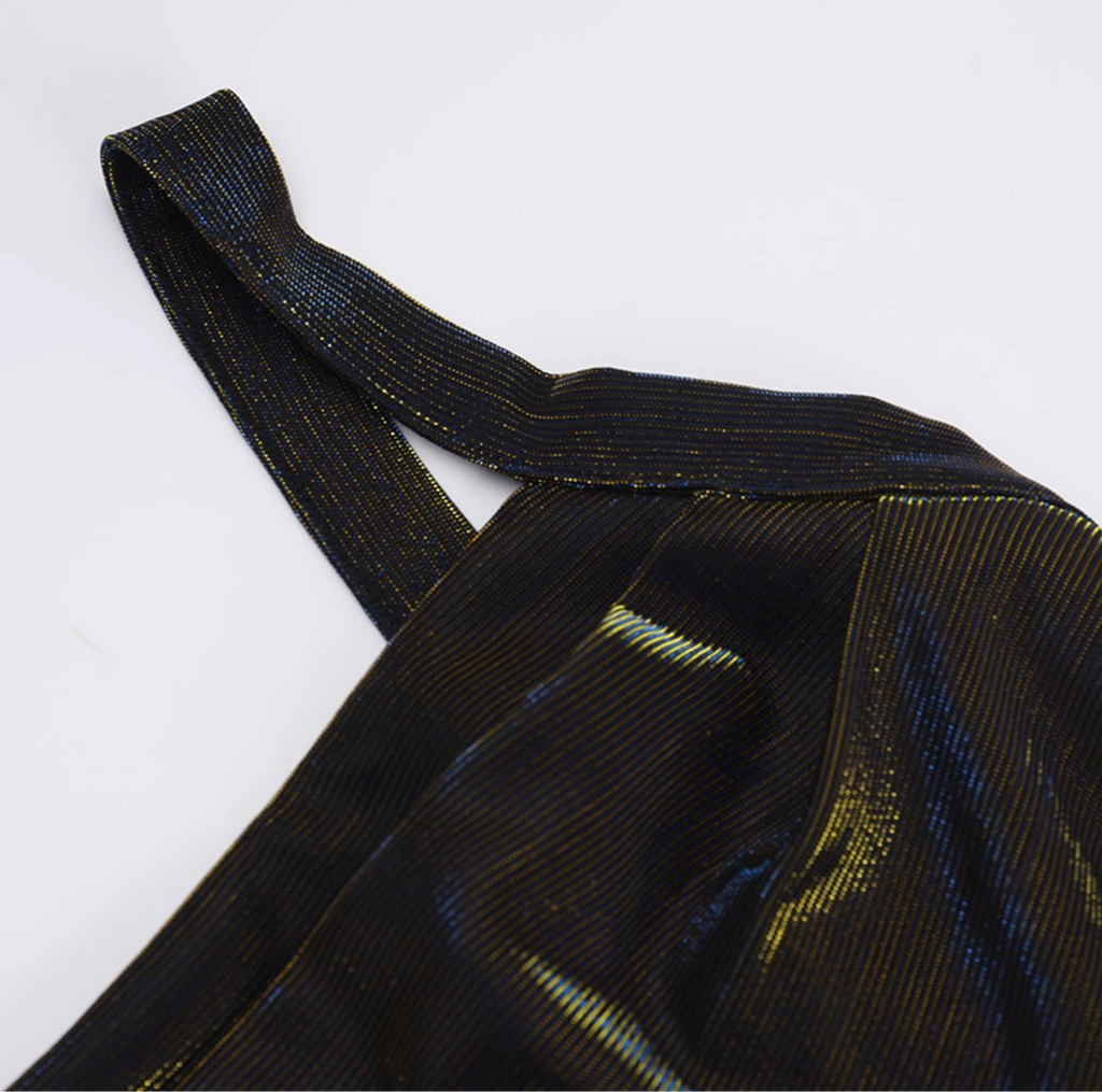 Shimmer Gothic Maxi Dress 13