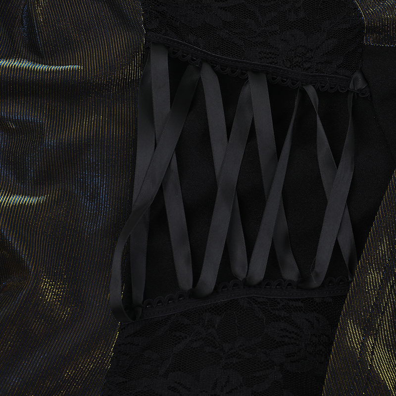 Shimmer Gothic Maxi Dress 14