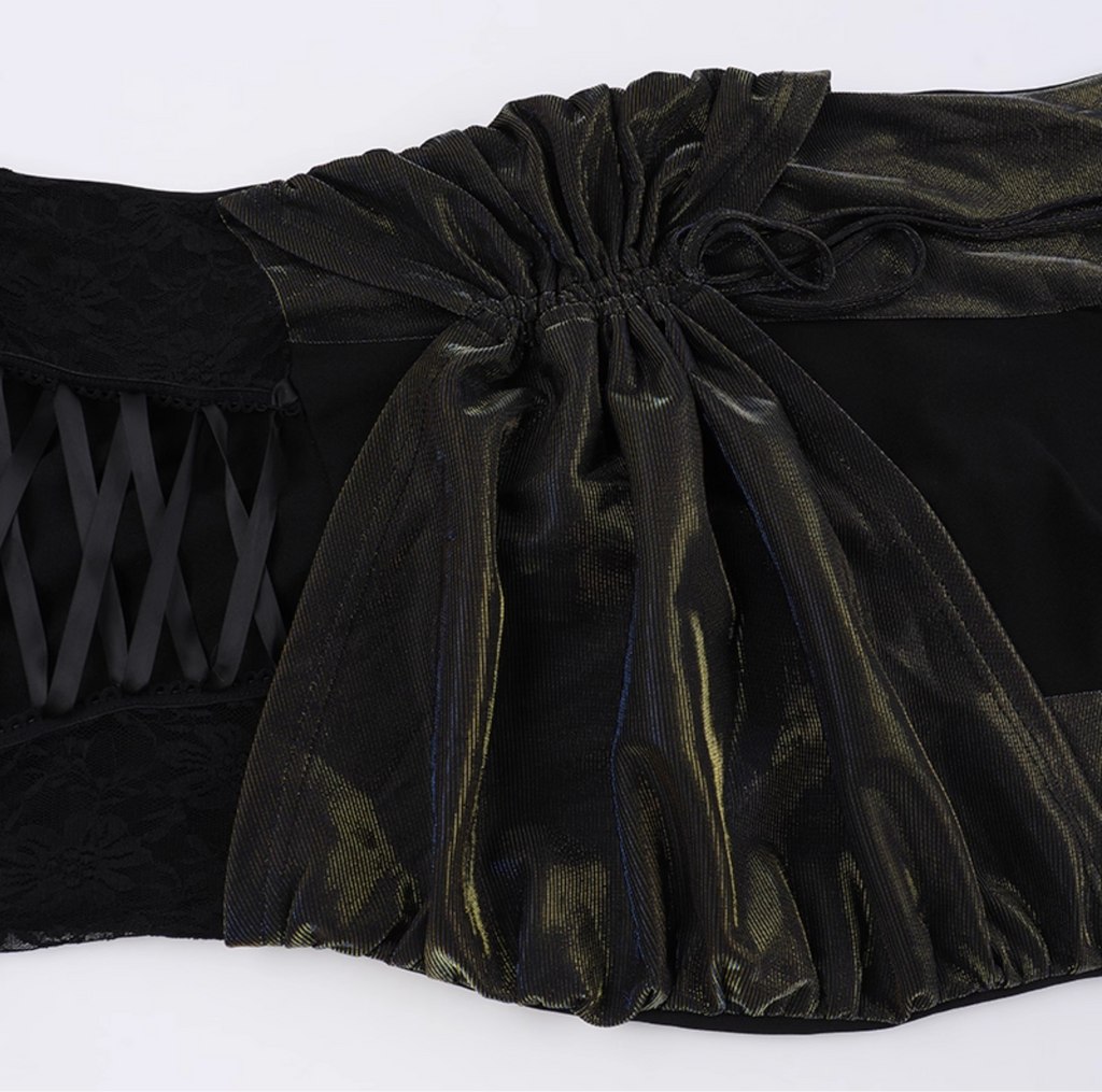 Shimmer Gothic Maxi Dress 15