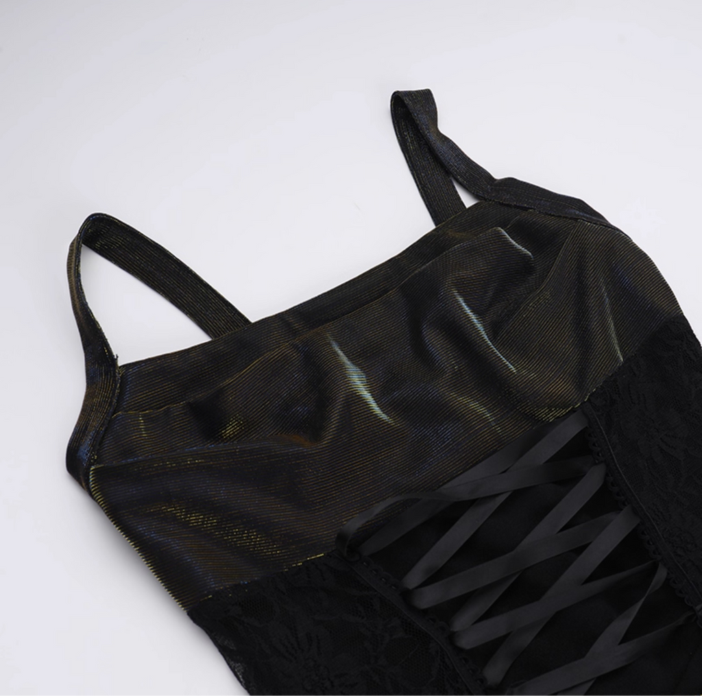 Shimmer Gothic Maxi Dress 17