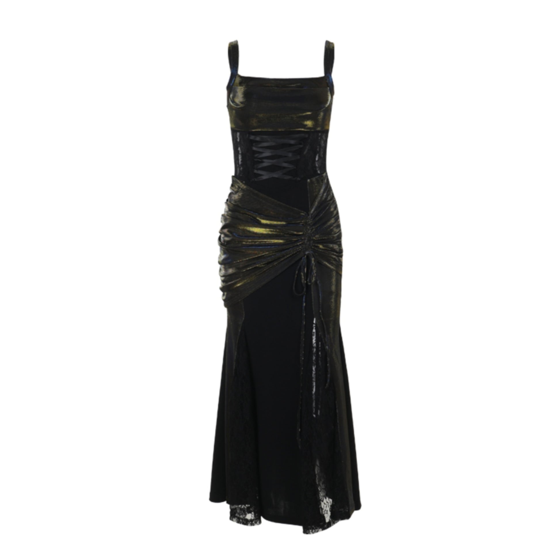 Shimmer Gothic Maxi Dress 2