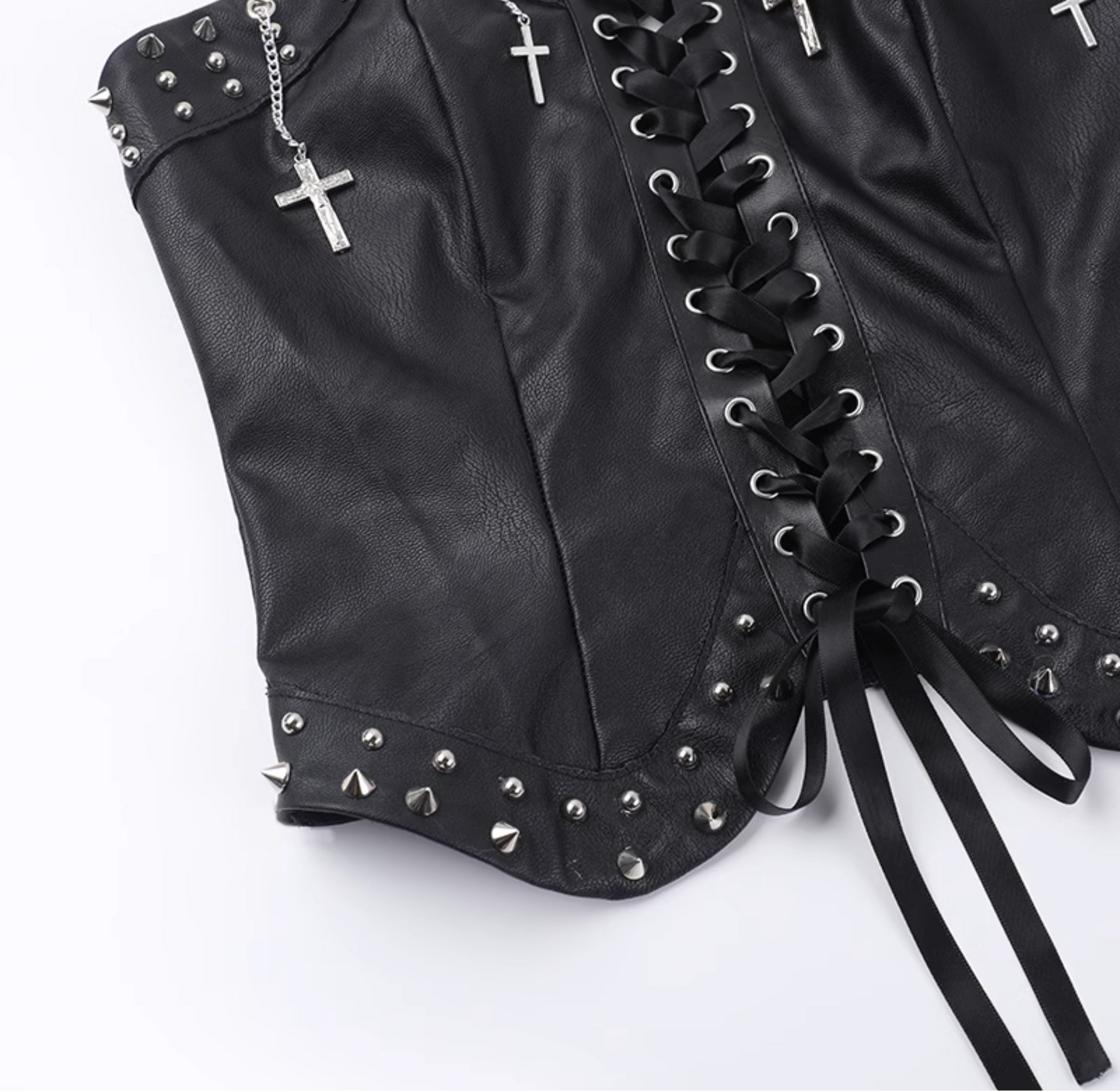 Spiked Leather Corset 10