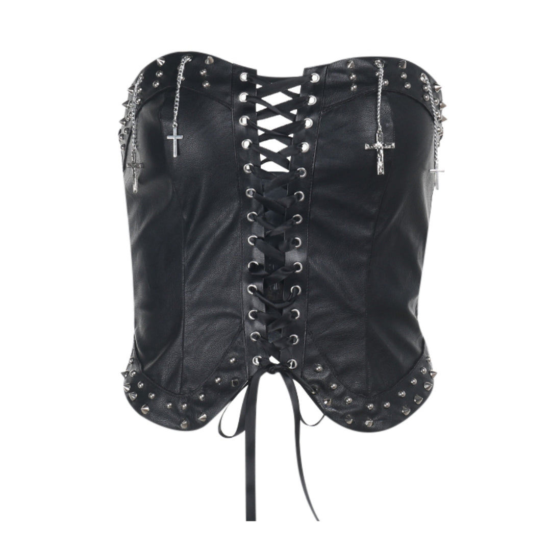 Spiked Leather Corset 12