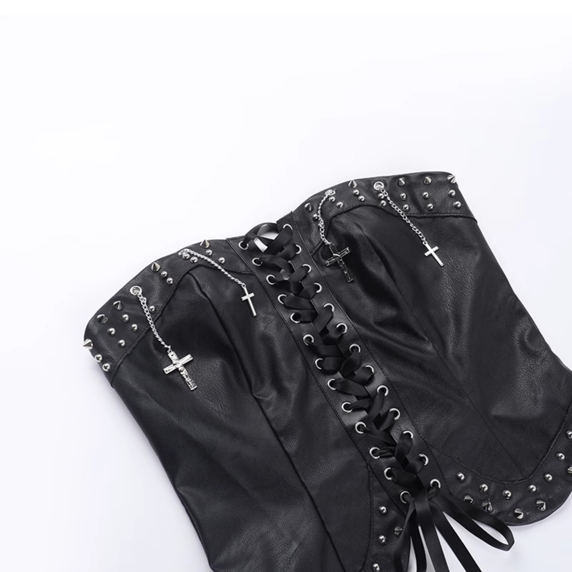 Spiked Leather Corset 8