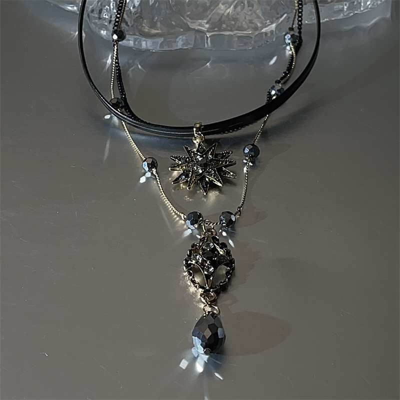 Star Drop Layered Necklace 5