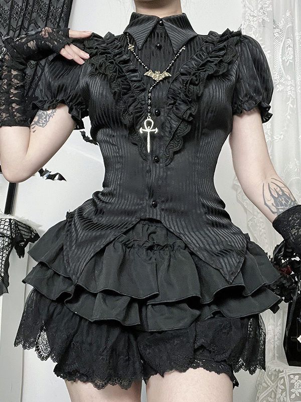 Steampunk Pinstripe Tie Top 3