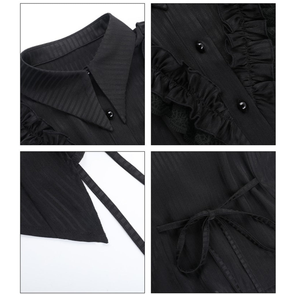 Steampunk Pinstripe Tie Top 6