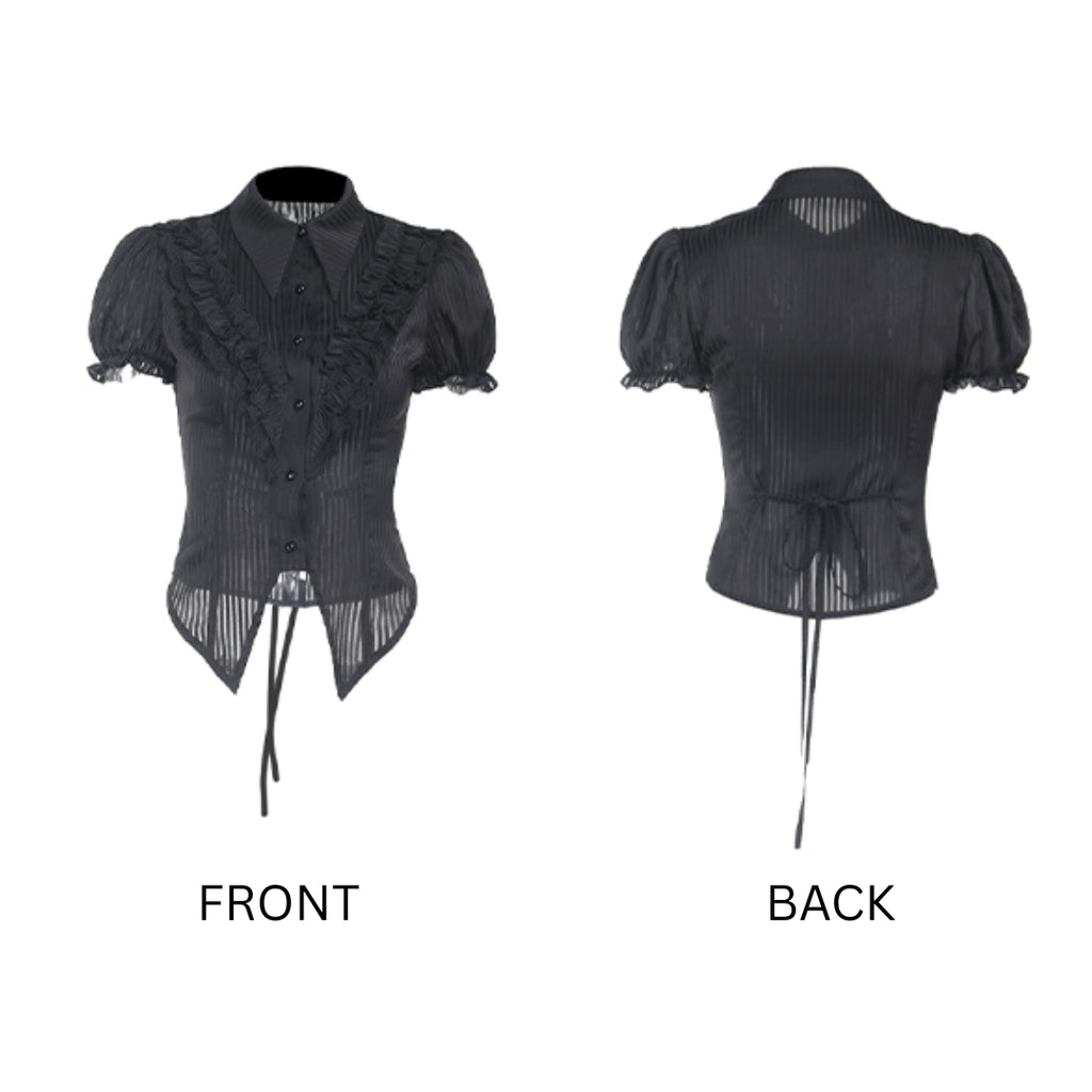 Steampunk Pinstripe Tie Top 7