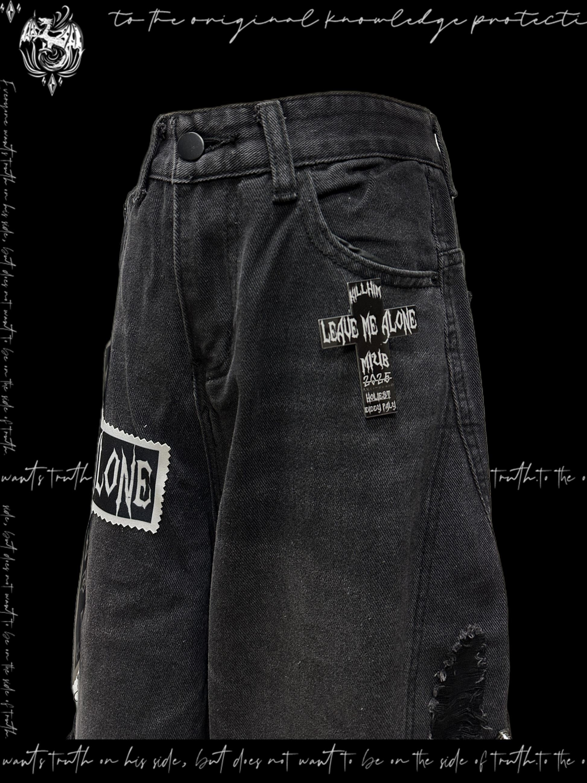 Strap Ripped Denim Shorts 4