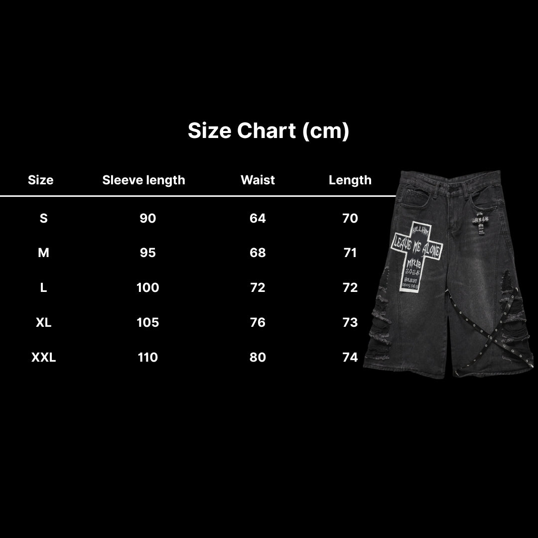 Strap Ripped Denim Shorts 8