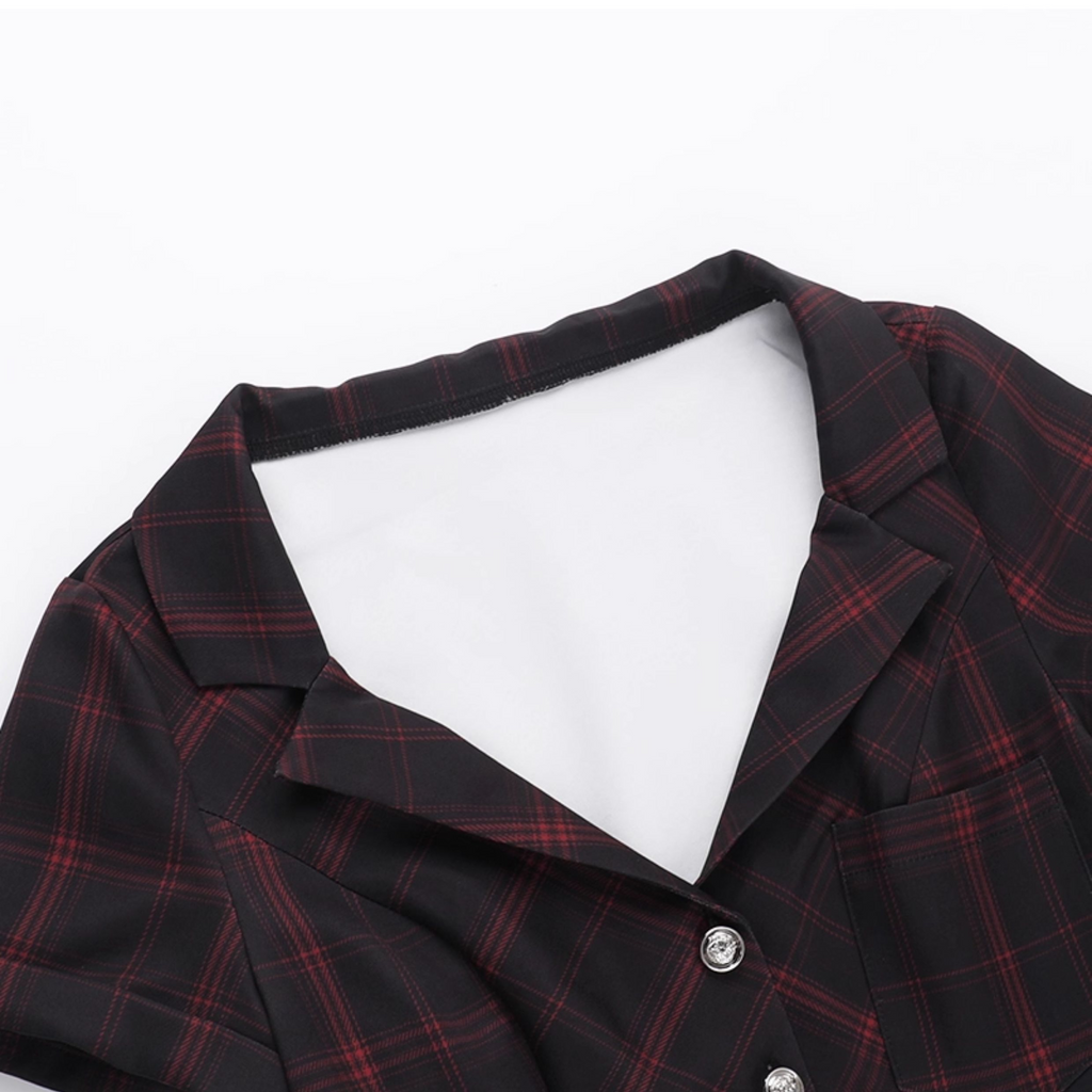 Tartan Button Up Dress 10