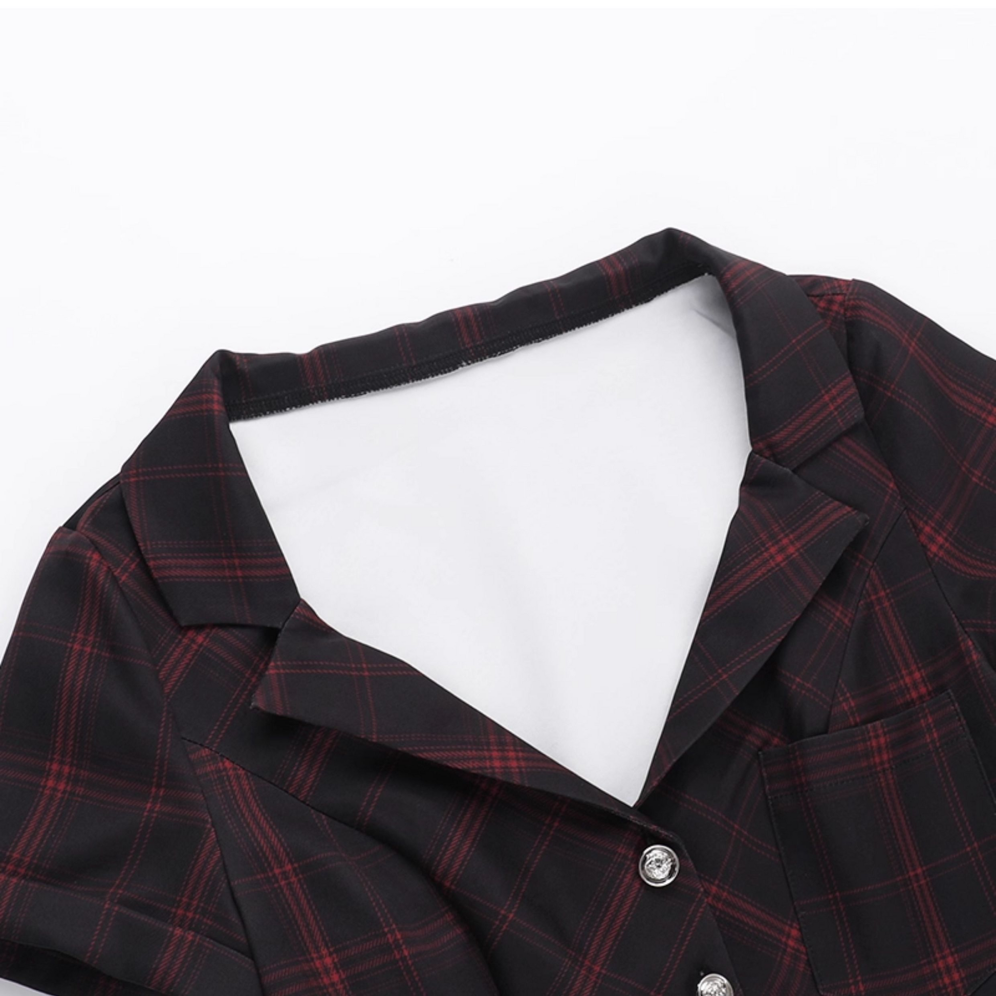 Tartan Button Up Dress 10