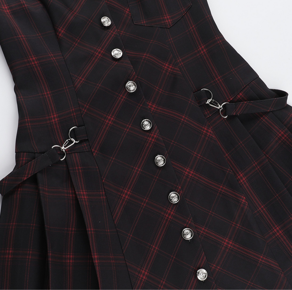 Tartan Button Up Dress 11