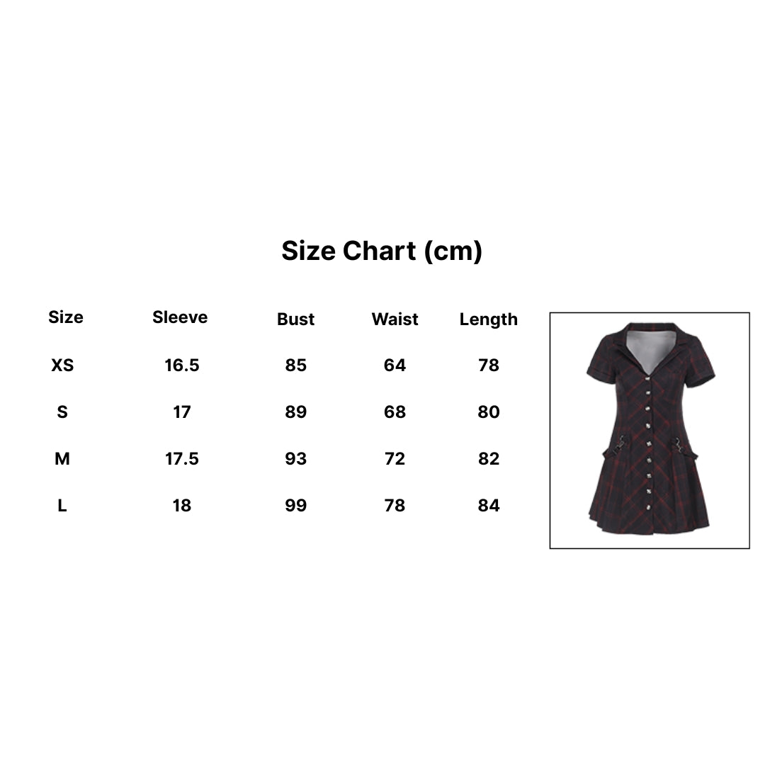 Tartan Button Up Dress 14