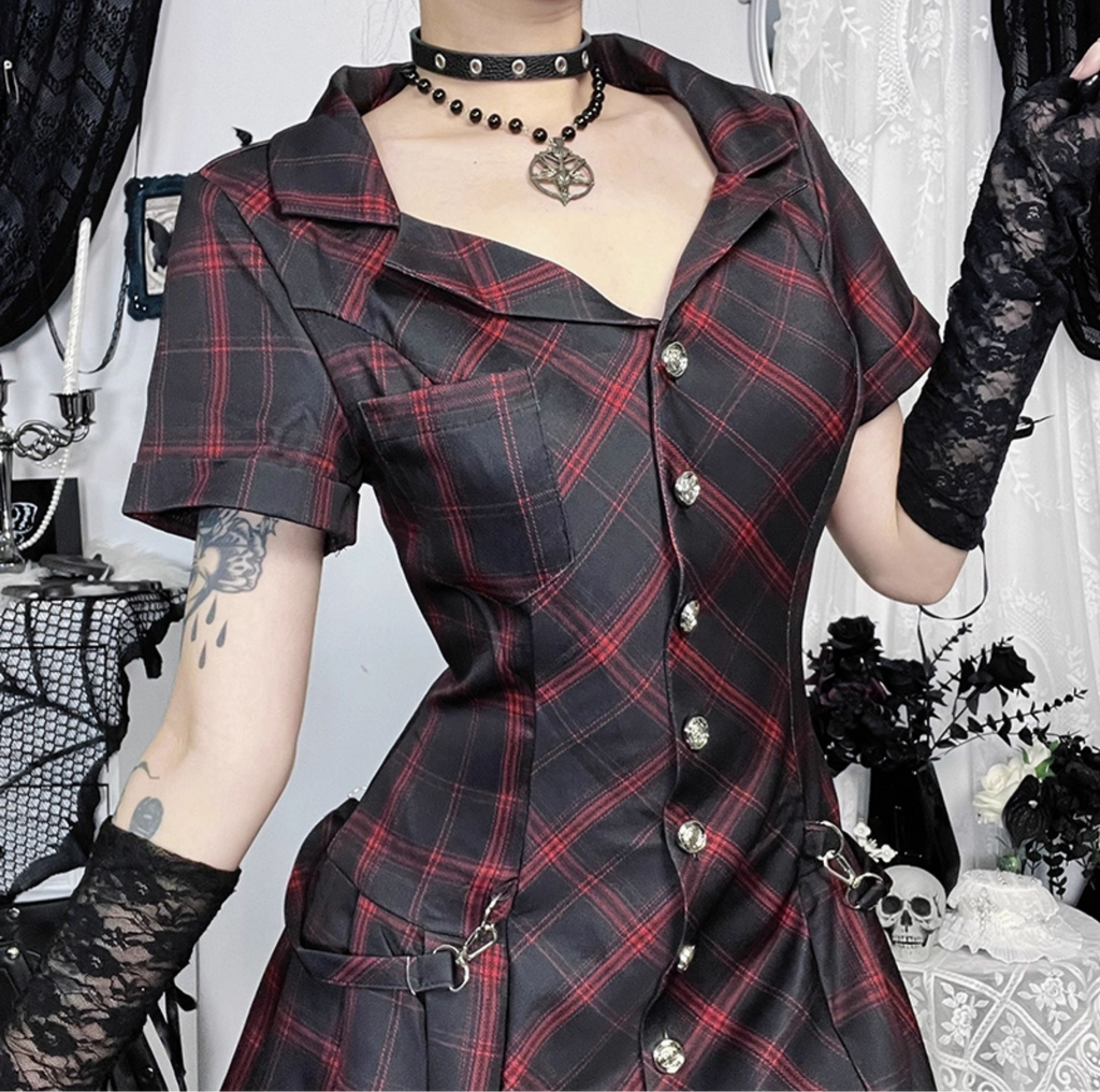 Tartan Button Up Dress 5