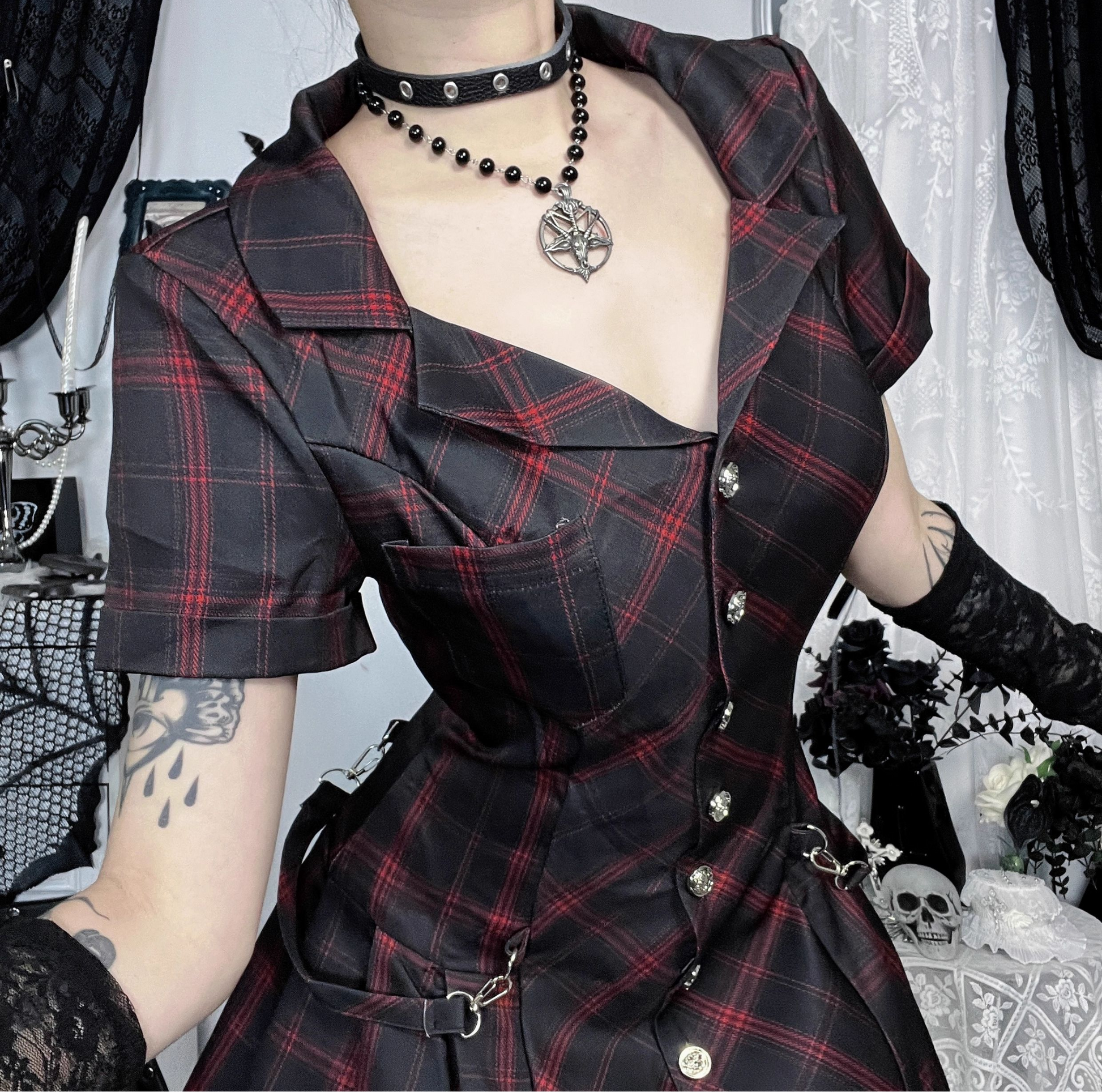 Tartan Button Up Dress 6