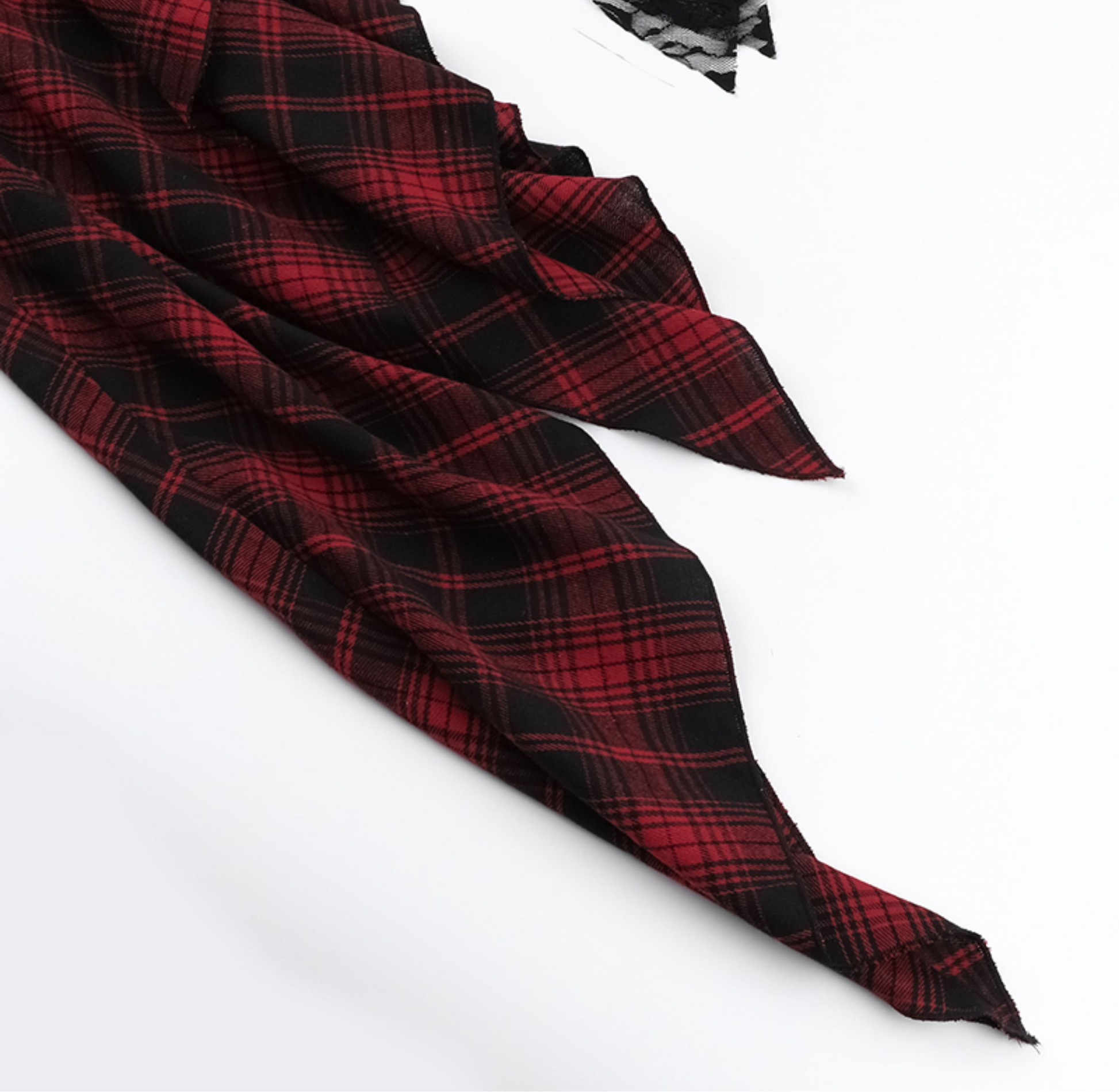 Tartan Lace Asymmetrical Dress 16