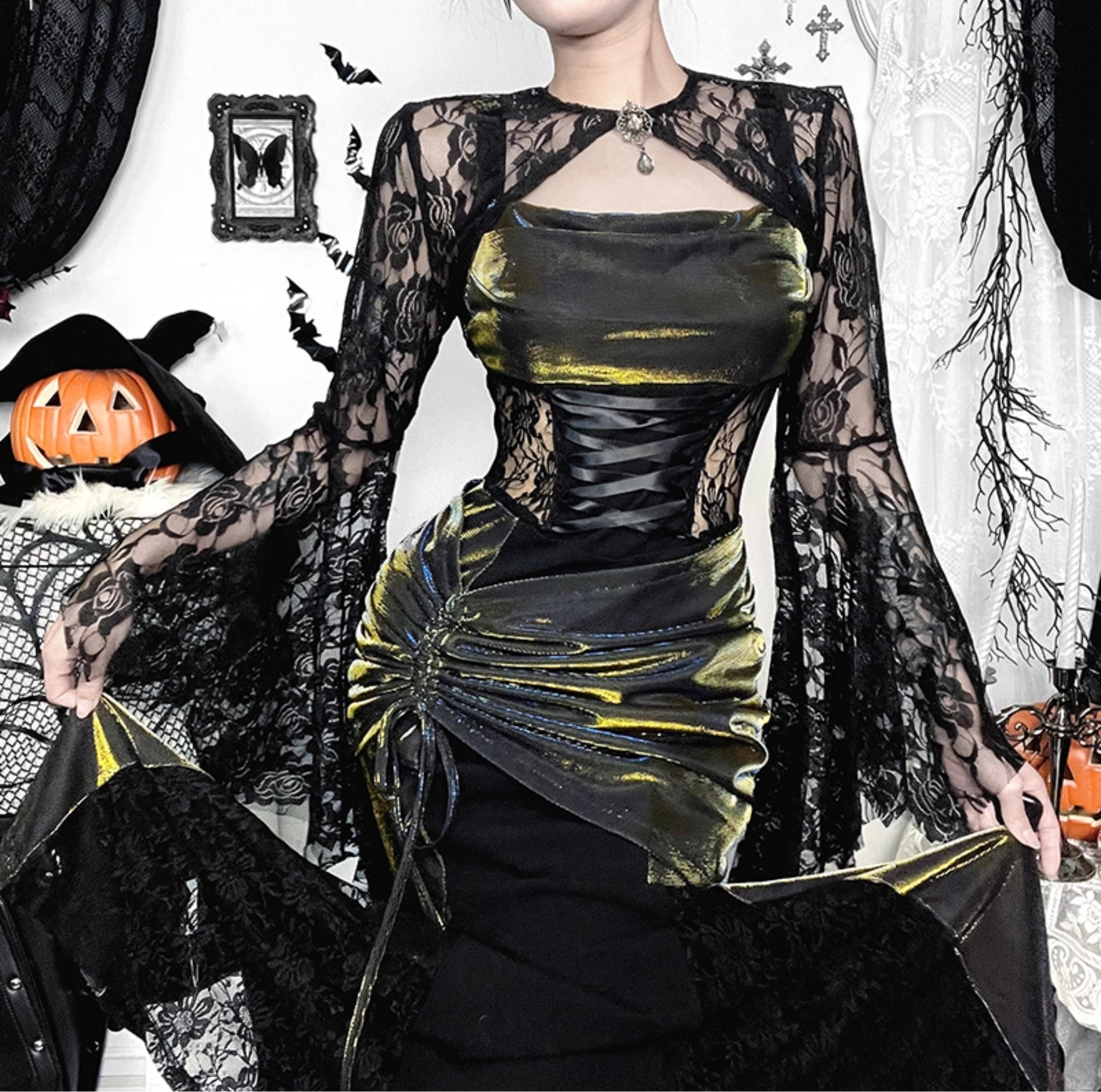 Victorian Floral Lace Bolero 6