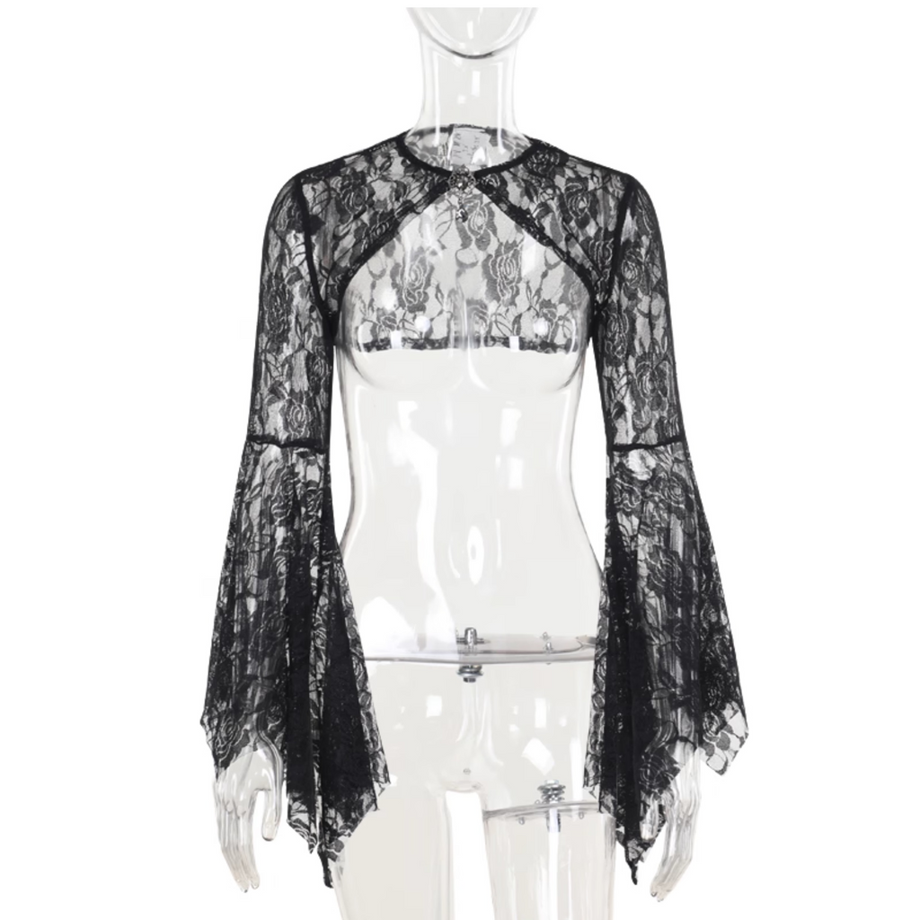 Victorian Floral Lace Bolero 8