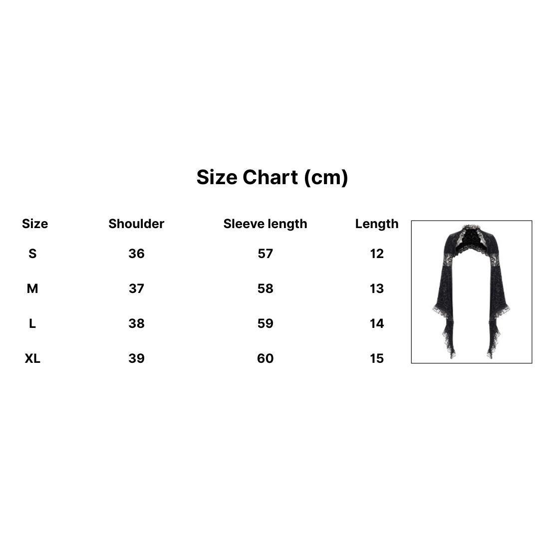 Victorian Lace Flared Sleeve Bolero 9