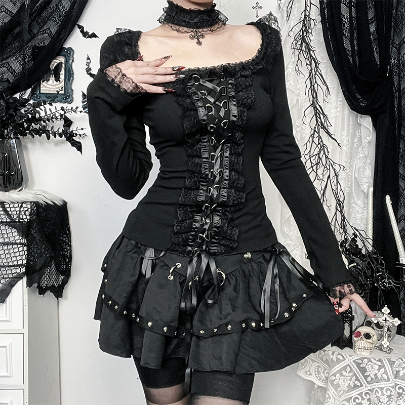 Victorian Lace Up Corset Top 3