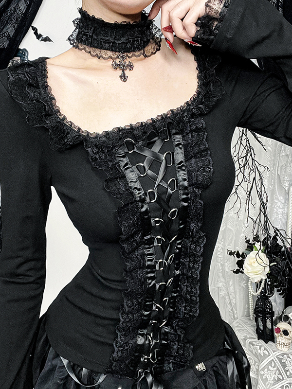 Victorian Lace Up Corset Top 5