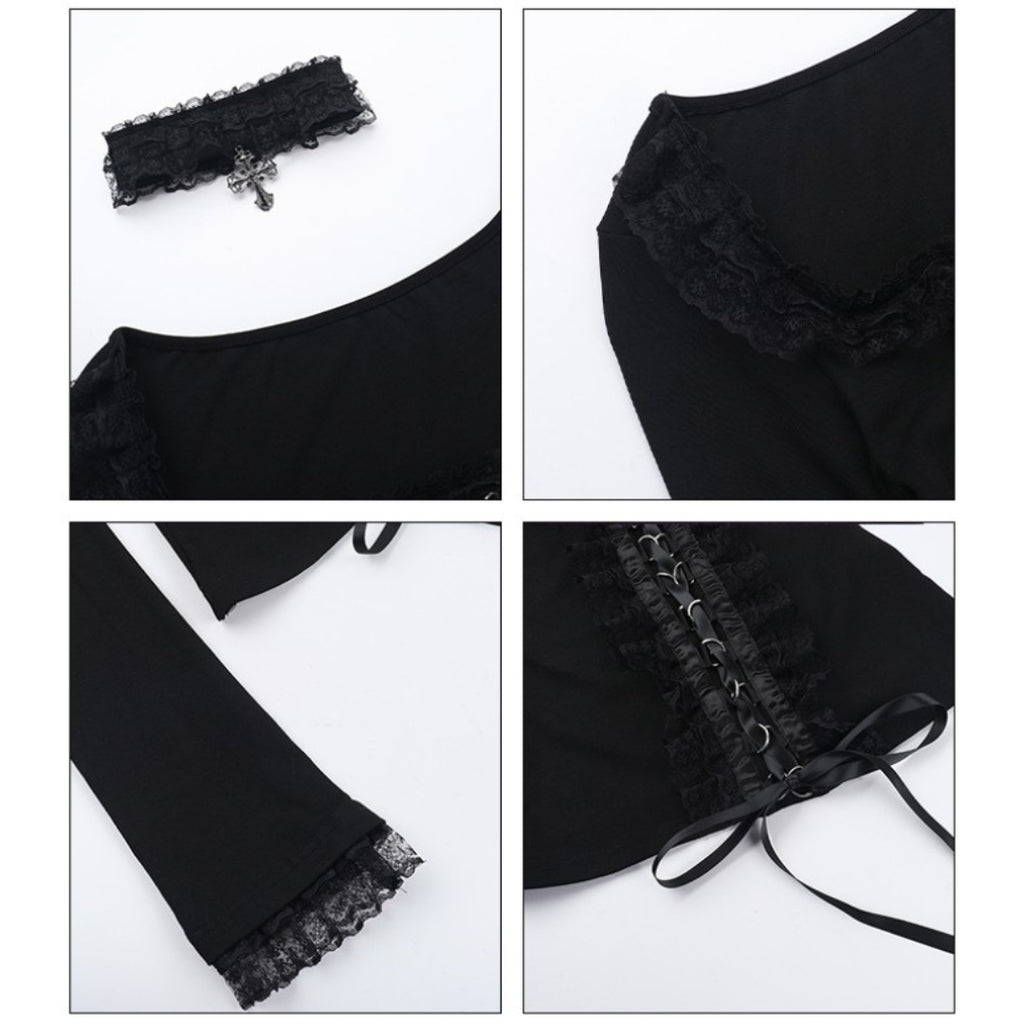 Victorian Lace Up Corset Top 7